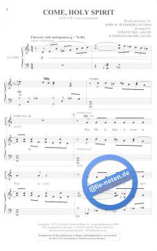 Come, holy spirit (John W. Peterson) 