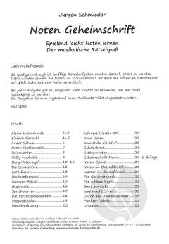 Noten Geheimschrift Violin- und Baßschlüssel (Jürgen Schmieder) 