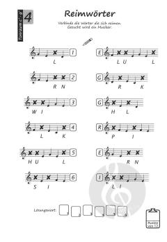 Noten Geheimschrift Violin- und Baßschlüssel (Jürgen Schmieder) 