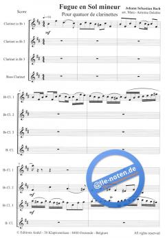 Fugue en Sol mineur von Johann Sebastian Bach 