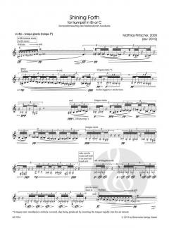 Shining Forth - für Trompete in B oder C von Matthias Pintscher im Alle Noten Shop kaufen