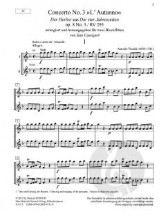 Concerto Nr. 3 L'Autunno 'Der Herbst' 