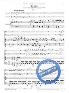 Sonate op. 17 von Ludwig van Beethoven für Horn und Klavier