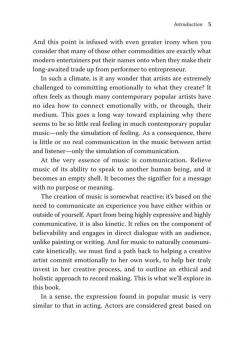 Record Making & Working With Artists 