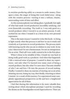 Record Making & Working With Artists 