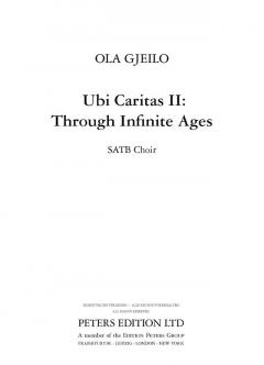 Ubi Caritas II: Through Infinte Ages (Ola Gjeilo) 