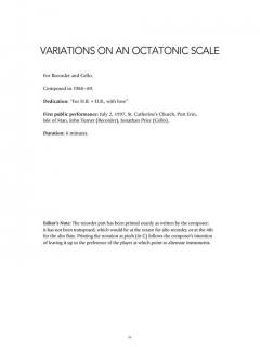Variations On An Octatonic Scale (Leonard Bernstein) 