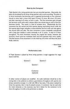 Triple Quartet von Steve Reich 