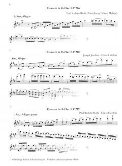Kadenzen zu W. A. Mozarts Violinokonzerten von Eduard Melkus im Alle Noten Shop kaufen