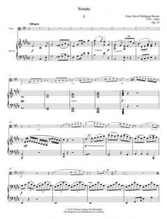 Sonate von Franz Xaver Wolfgang Mozart 