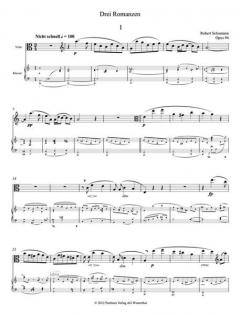 Drei Romanzen für Oboe und Klavier op. 94 von Robert Schumann 