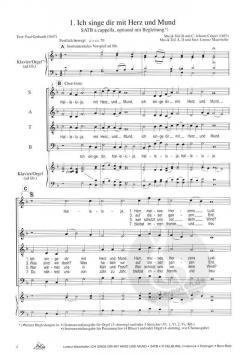 Ich singe Dir mit Herz und Mund (Chorleiterausgabe mit CD) 