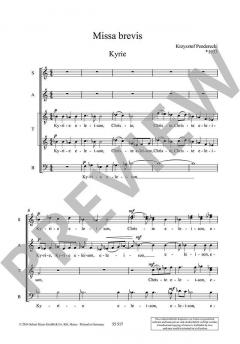 Missa brevis von Krzystof Penderecki 