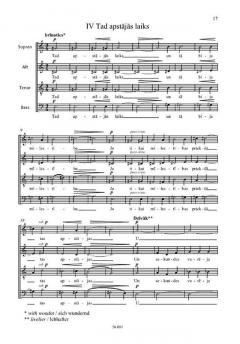 Milas dziesmas von Peteris Vasks 