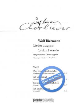 Wolf-Biermann-Chorlieder Band 2 (Wolf Biermann) 