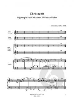 Christnacht für Soli, Kinderchor und Klavier (Johann Lütter) 