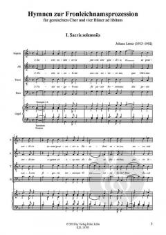 Hymnen zur Fronleichnamsprozession (Johann Lütter) 