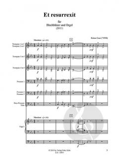 Et resurrexit für Blechbläser und Orgel (2011) (Reiner Gaar) 