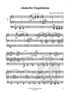 Alsdorfer Orgelstücke für Orgel von Johann Lütter im Alle Noten Shop kaufen (Partitur)