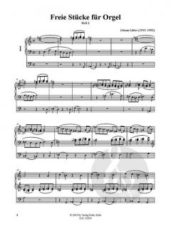 Freie Stücke für Orgel Heft 2 von Johann Lütter im Alle Noten Shop kaufen (Partitur)
