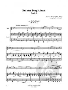 Brahms Song Album I für Flöte und Klavier im Alle Noten Shop kaufen