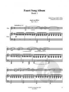 Fauré Song Album I für Flöte und Klavier im Alle Noten Shop kaufen