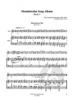 Mendelssohn Song Album I von Felix Mendelssohn Bartholdy für Flöte und Klavier im Alle Noten Shop kaufen