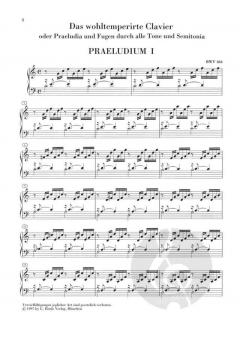 Das Wohltemperierte Klavier Teil 1 von Johann Sebastian Bach im Alle Noten Shop kaufen - HN9014