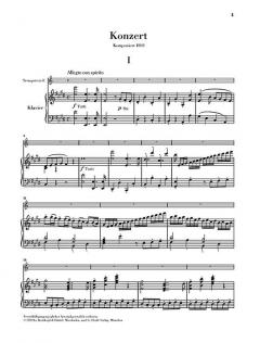 Trompetenkonzert E-dur von Johann Nepomuk Hummel im Alle Noten Shop kaufen