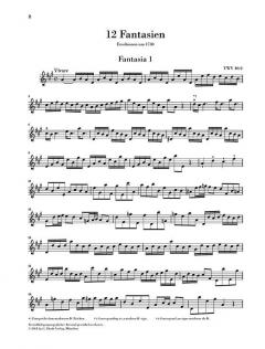 12 Fantasien TWV 40:2-13 von Georg Philipp Telemann für Flöte solo im Alle Noten Shop kaufen