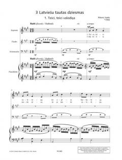 3 lettische Volkslieder von Peteris Vasks 
