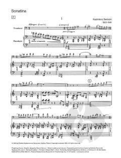 Sonatine für Posaune und Klavier von Kazimierz Serocki im Alle Noten Shop kaufen