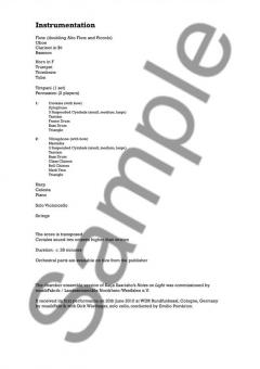 Notes On Light von Kaija Saariaho 