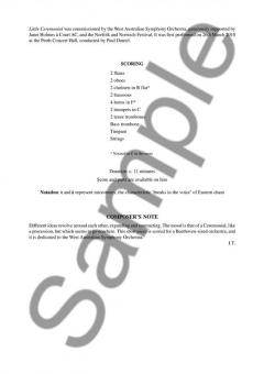 Little Ceremonial von John Tavener 