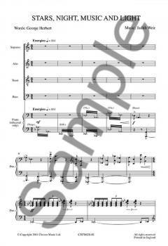 Stars, Night, Music And Light (Vocal Score) (Judith Weir) 