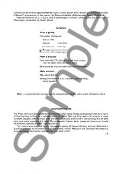 Three Hymns Of George Herbert (John Tavener) 