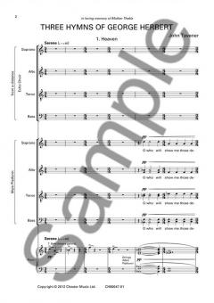 Three Hymns Of George Herbert (John Tavener) 