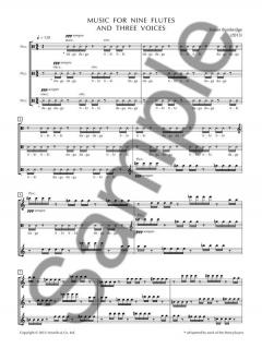 Music For Nine Flutes And Three Voices von Simon Bainbridge 