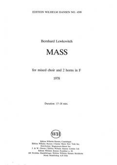 Messe (Mass) 1978 (Bernhard Lewkovitch) 
