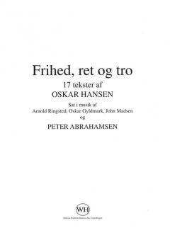 Frihed, Ret Og Tro 
