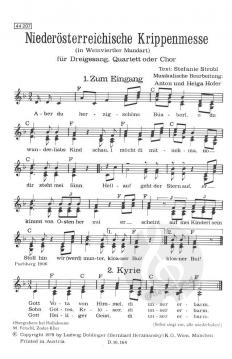 Niederösterreichische Krippenmesse von Anton Hofer 