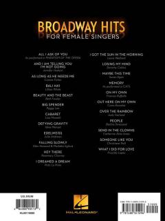 Broadway Hits for Female Singers 