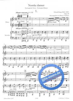 Norwegische Tänze op. 35 von Edvard Grieg 