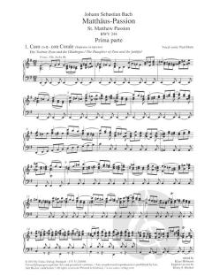 Matthäus-Passion BWV 244 von Johann Sebastian Bach 