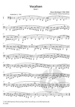 Vocalisen für Kontrabasstuba Band 1 von Marco Bordogni 