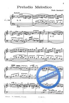 Cinque Pezzi facili per organo o Harmonium von Paolo Amatucci 