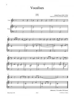 45 Vocalises von Gabriel Fauré 