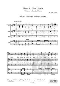 Trout As You Like It Variations on Schubert's Song (Franz Schöggl) 