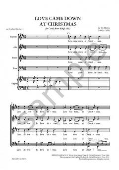 Love Came Down At Christmas (Stephen Cleobury) 