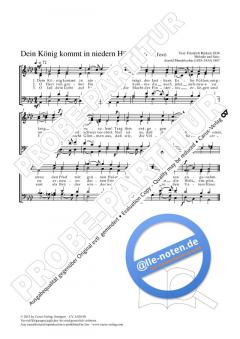 Dein König kommt As-Dur (Arnold Mendelssohn) 